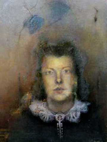 Portrait of an Unknown Lady, oil on board, 14 x 11 inches, 2009 